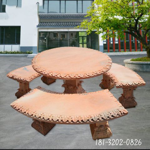 庭院石桌景观雕塑