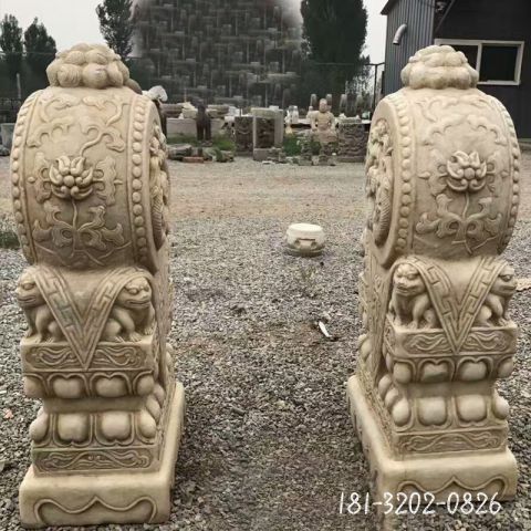 抱鼓石庭院门墩雕塑