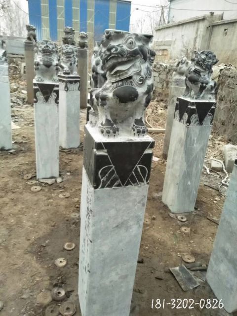 拴马桩动物石雕