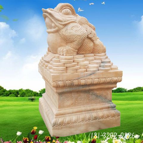 石雕金蟾神兽雕塑