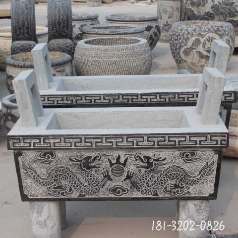 香炉方形景观石雕