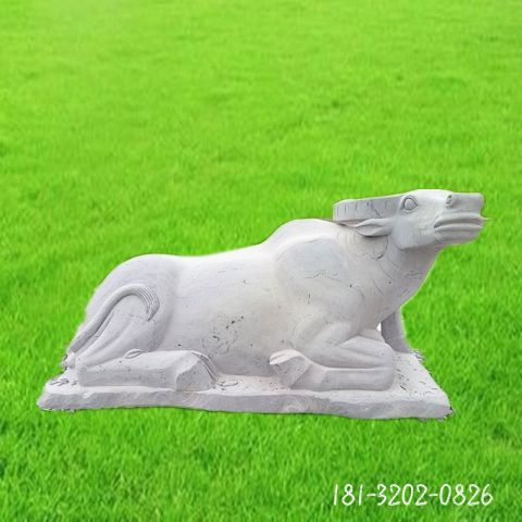 公园孺子牛石雕 