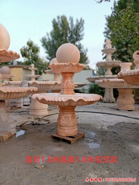 室外风水球石雕