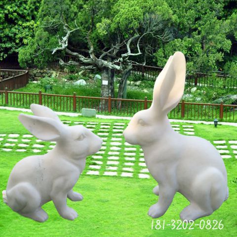 动物兔子景观石雕