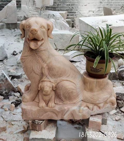 公园动物狗雕塑