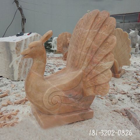 动物孔雀石雕雕塑