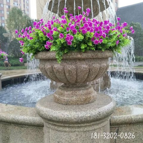 景观花盆石雕雕塑