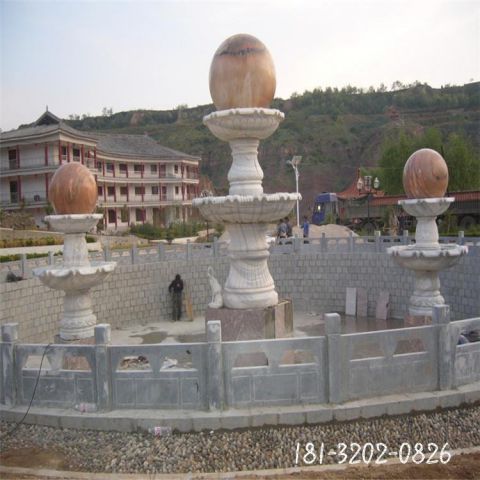 户外景观风水球石雕