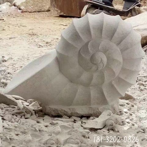 海螺动物喷泉石雕