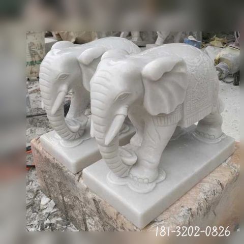 动物小象公园石雕