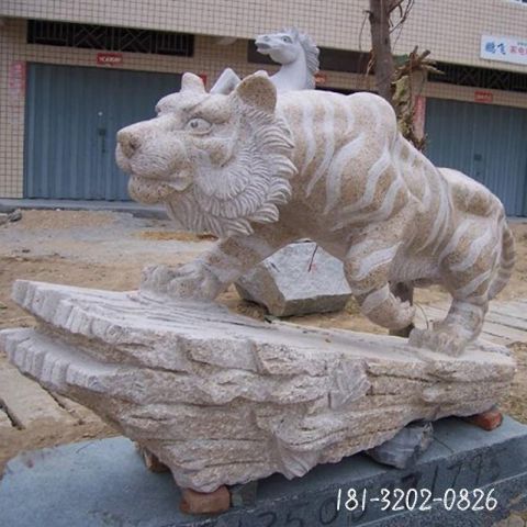 动物石雕老虎