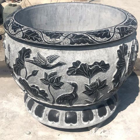 水缸景观花盆石雕