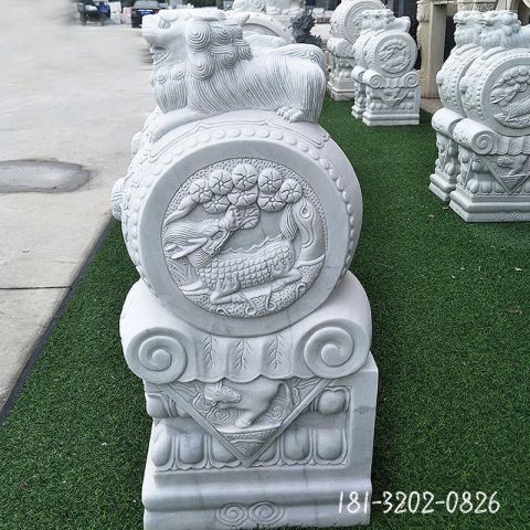 仿古门墩雕塑石雕