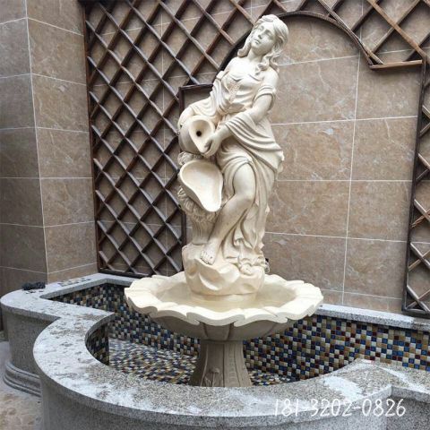 石雕喷泉人物雕塑