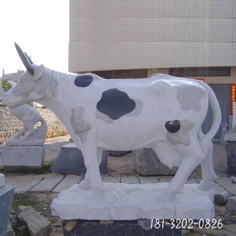 园林动物石雕牛雕塑