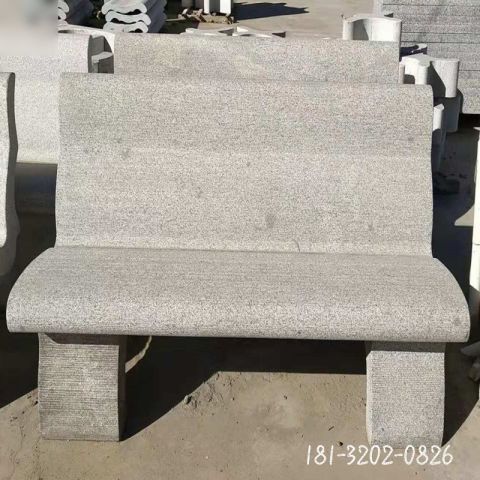 公园休息长椅石雕