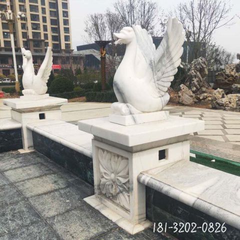 天鹅喷泉小区石雕