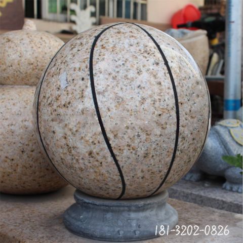 校园景观篮球石雕