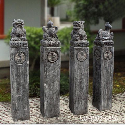 神兽拴马桩石雕雕塑