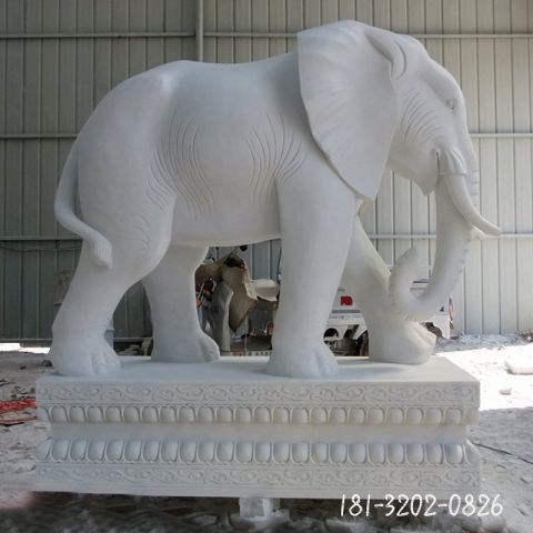 公园仿真大象石雕