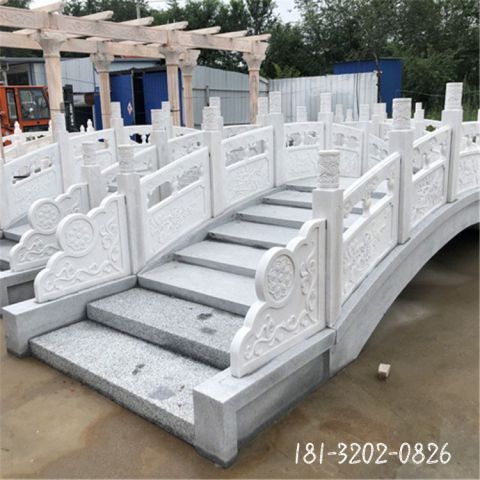 汉白玉石雕拱桥雕塑