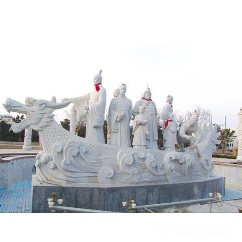 汉白玉八仙石雕