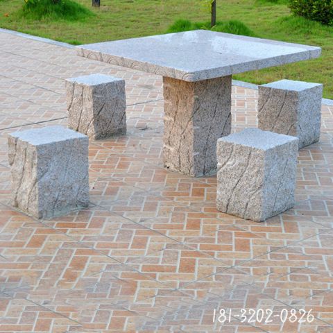 园林石桌凳景观雕塑