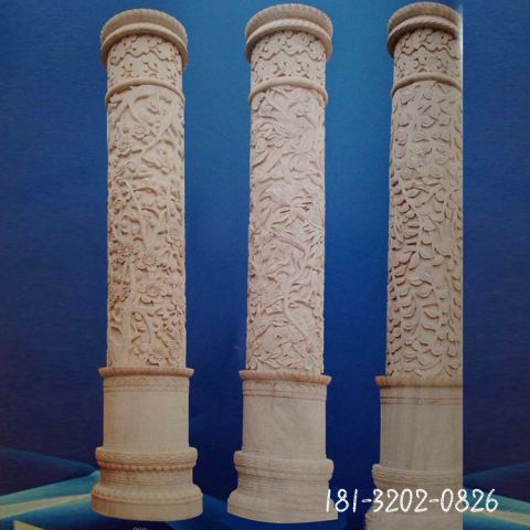 大理石龙柱建筑石雕