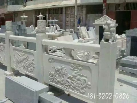 户外景区栏板石雕