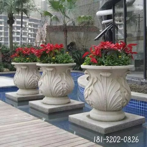 别墅花盆雕塑