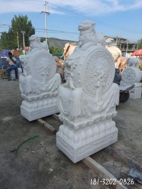 仿古庭院门墩石雕