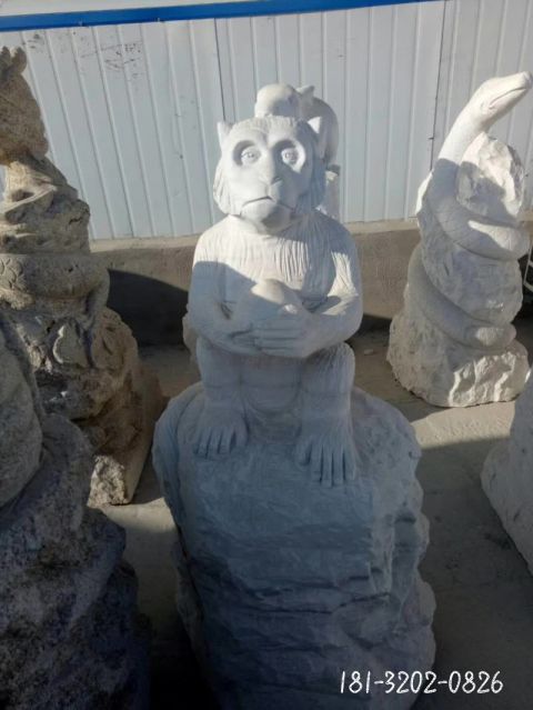 石雕动物猴子雕塑