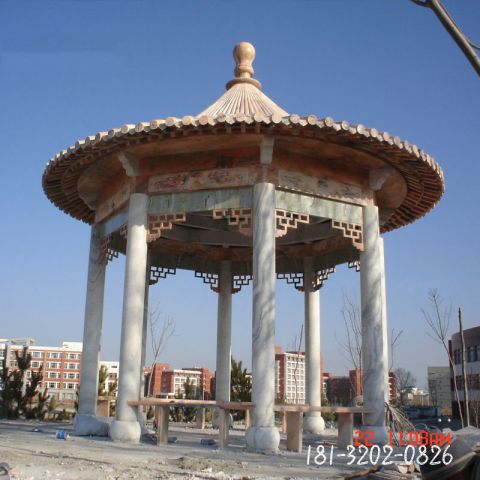 景区建筑凉亭雕塑