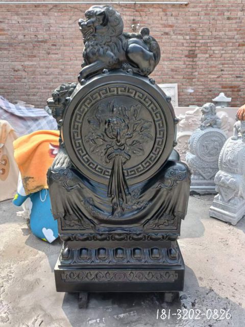 仿古门口抱鼓石雕塑