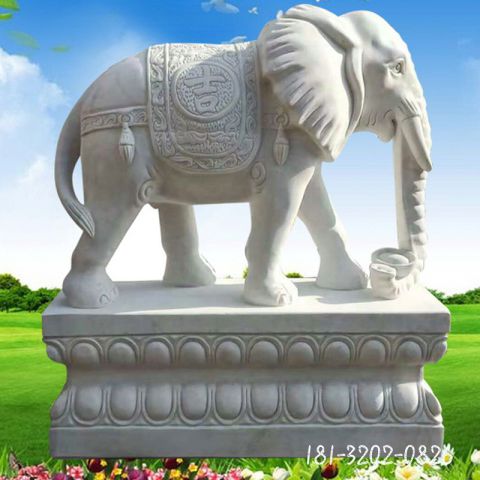 门口动物石雕大象
