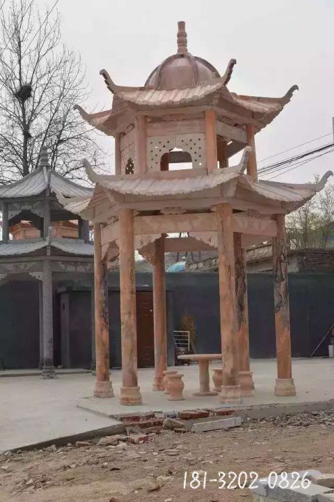 建筑石雕凉亭雕塑