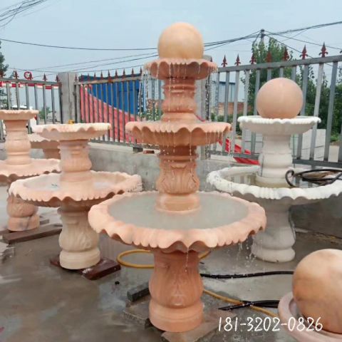 石雕城市景观风水球