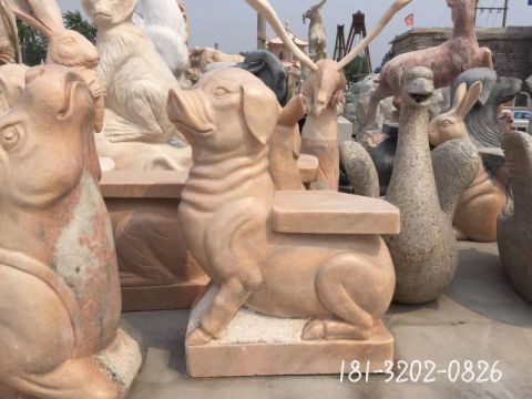 石雕公园景观石凳雕塑