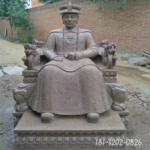 古代皇帝人物石雕