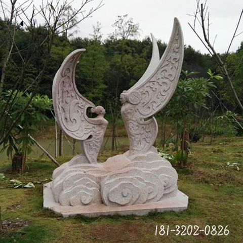 公园典故梁祝石雕