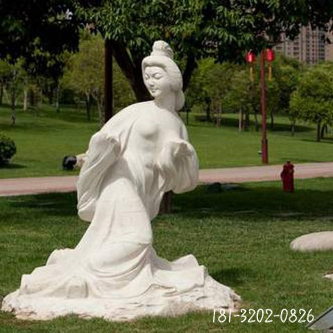 园林美女人物石雕