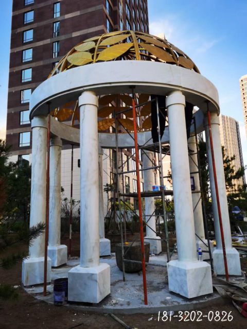 小区欧式凉亭雕塑