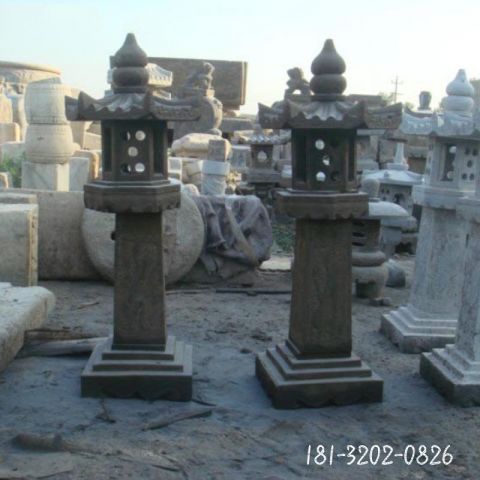 大型庭院仿古石灯雕塑