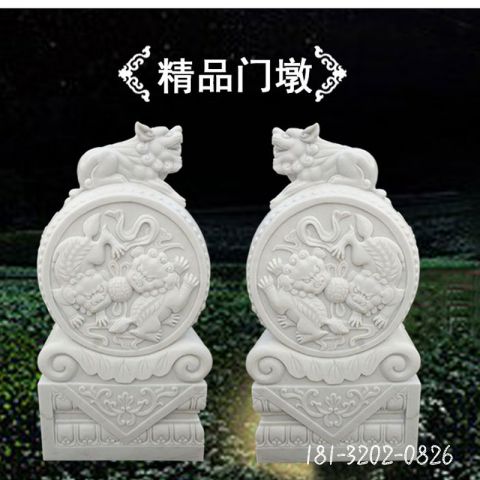 庭院仿古门墩石雕雕塑