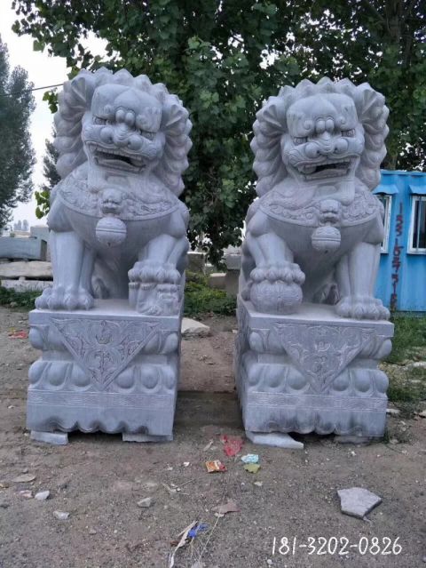 公园动物仿古狮子