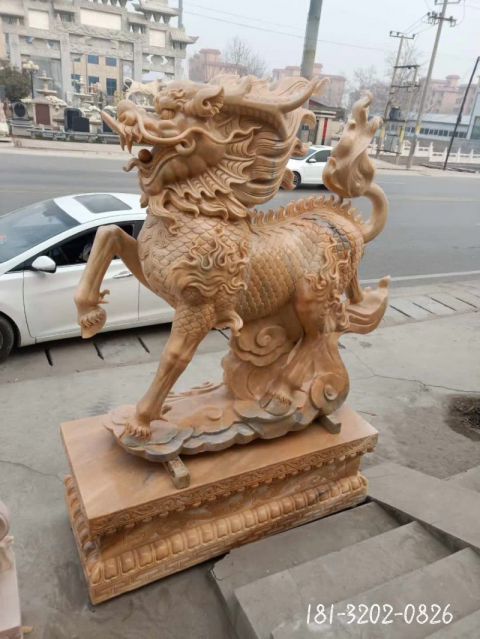 仿古神兽麒麟动物石雕