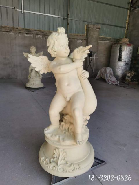 石雕公园天使人物雕塑