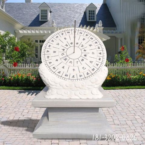 大理石校园日晷雕塑