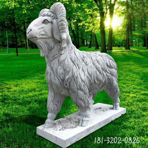 公园山羊石雕