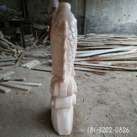 公园鲤鱼石雕喷泉雕塑